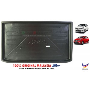 Perodua Axia Custom Fit Original PE Non Slip Rear Trunk Boot Cargo Tray